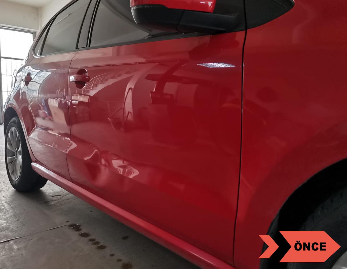Vw Polo Sağ ve Sol Ön Kapı Boyasız Onarım