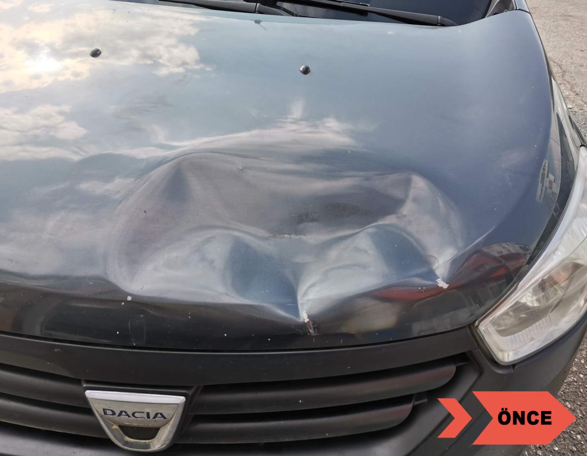 Dacia Lodgy Ön Kaput Boyasız Onarım