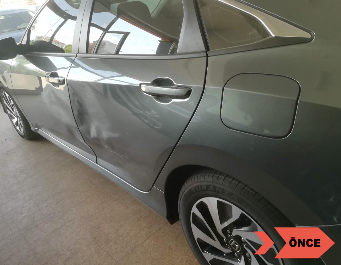 Honda Civic Sol Yan Boyasız Onarım