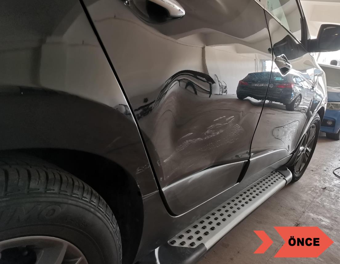 Hyundai Tucson Sağ Arka Kapı Boyasız Onarım