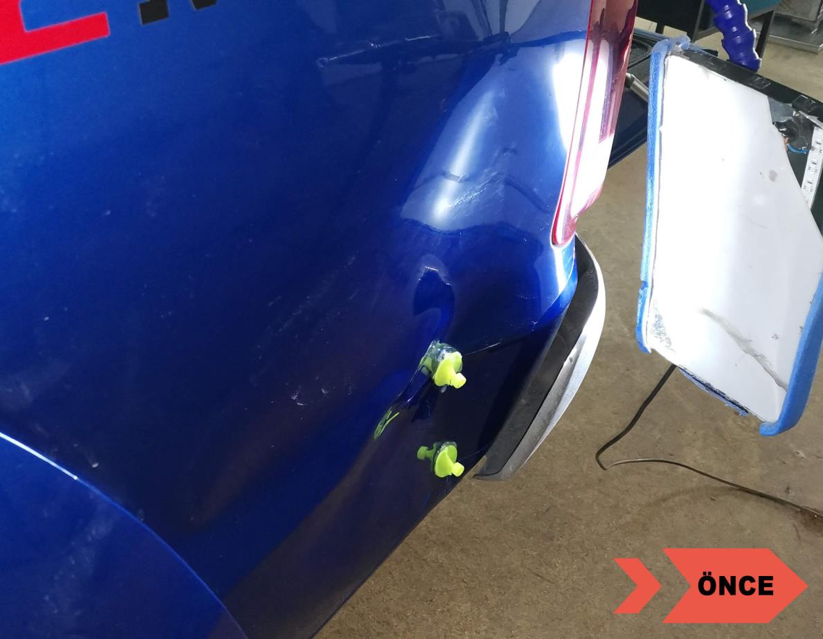 Vw Amarok Sol Arka Çamurluk Boyasız Onarım